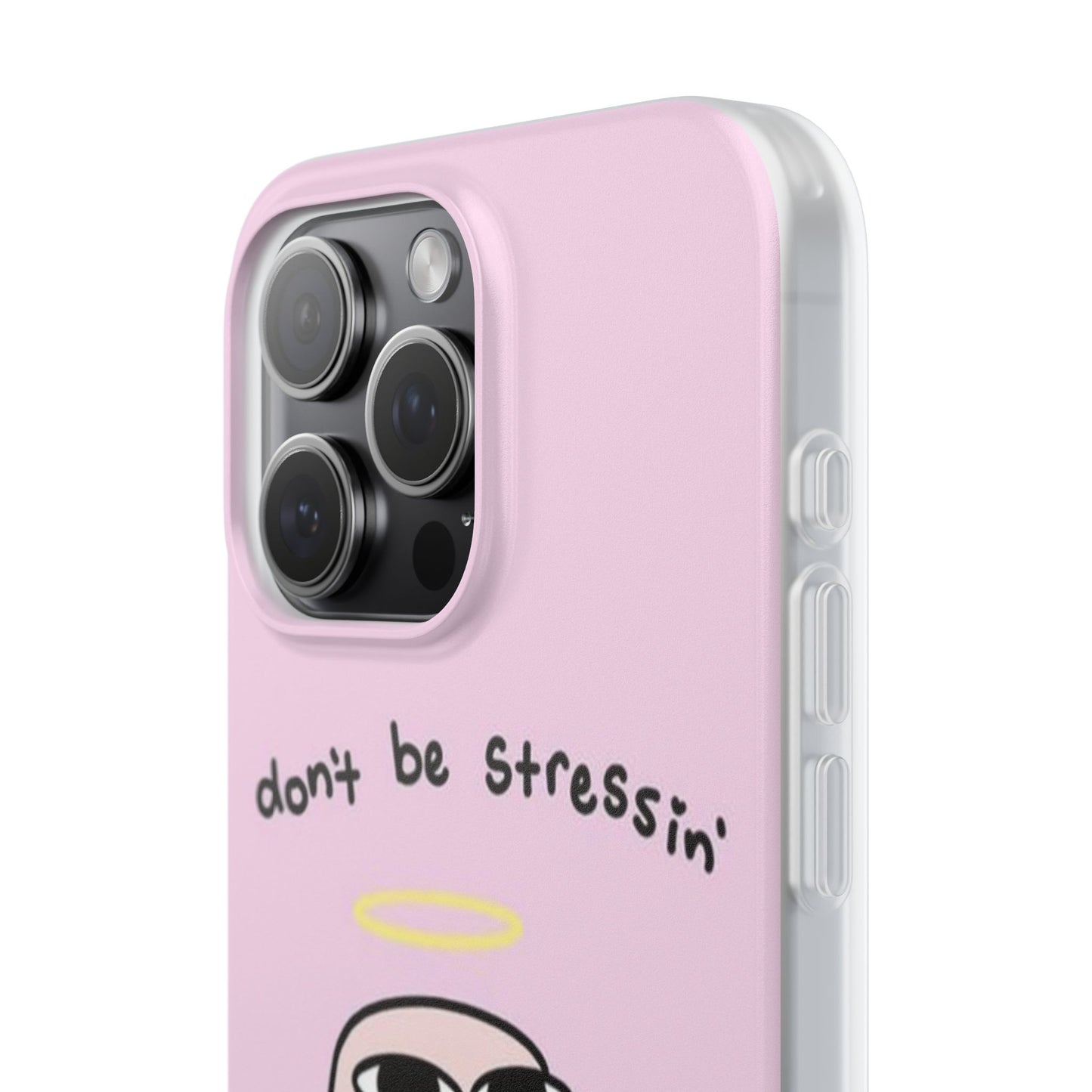 Cute Stress Relief Phone Case, Motivational Flexi Case, Gift for Friends, Phone Cover, Modern Art Case