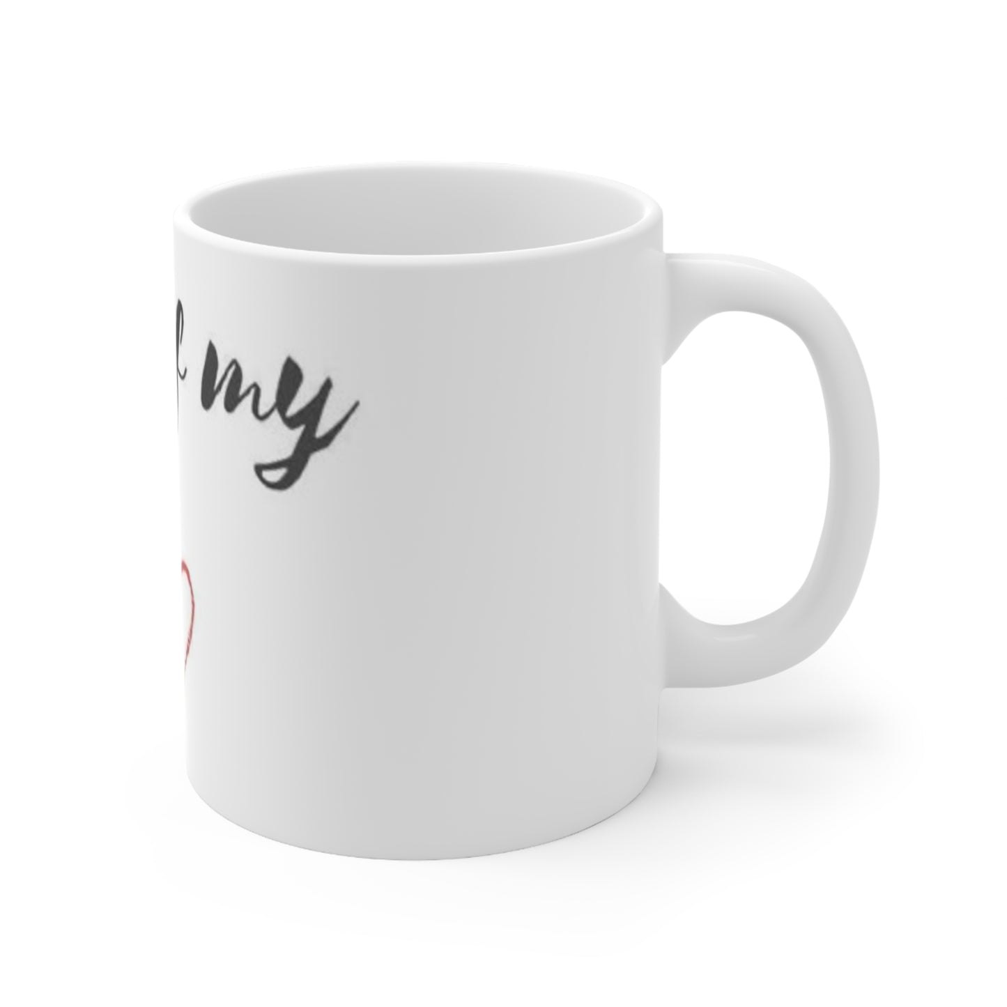 Romantic Ceramic Coffee Mug, Perfect Gift for Couples, King of My Heart, Love, Anniversary, Valentine's Day, Engagement