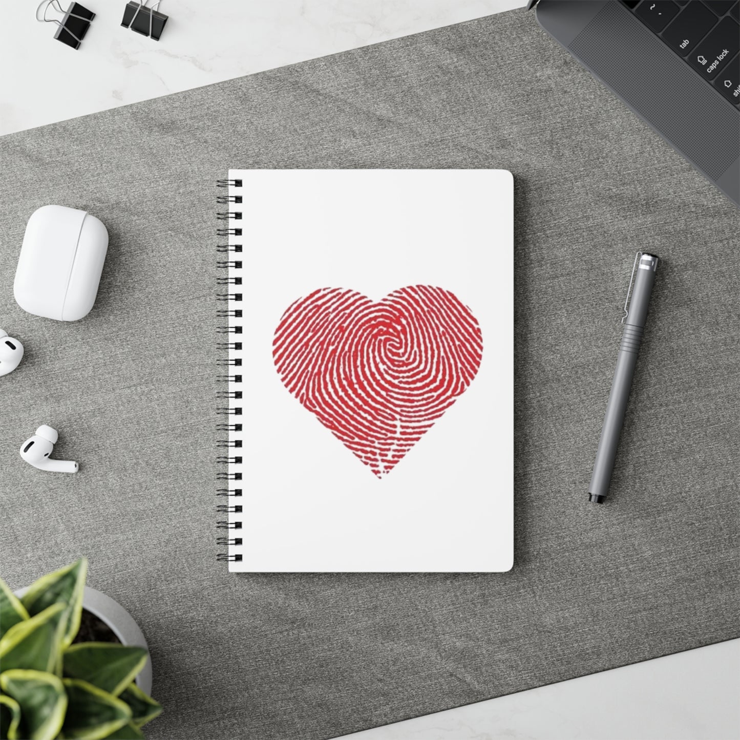 Heartfelt Wirobound Notebook - Perfect for Journaling, Gifts, Sketching, Teacher Notebooks, Love Letters, Valentine's Day