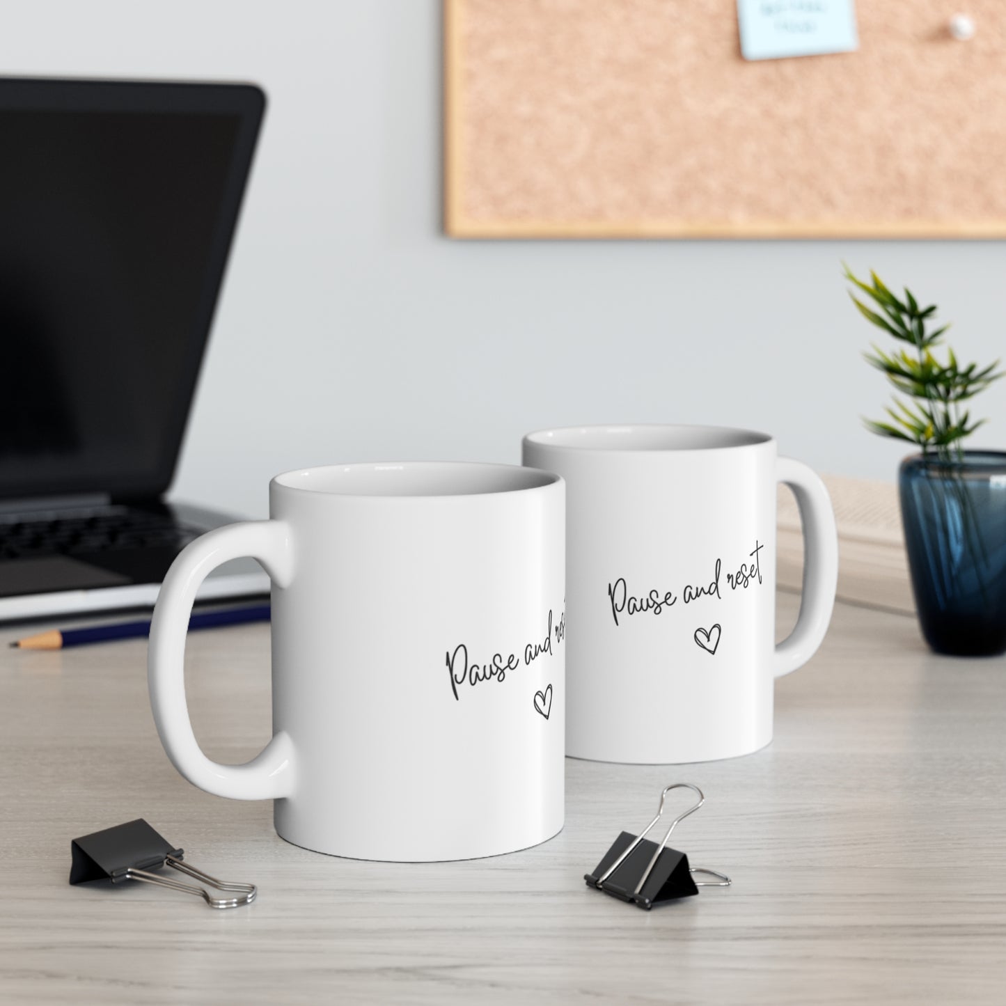 Pause and reset Mug