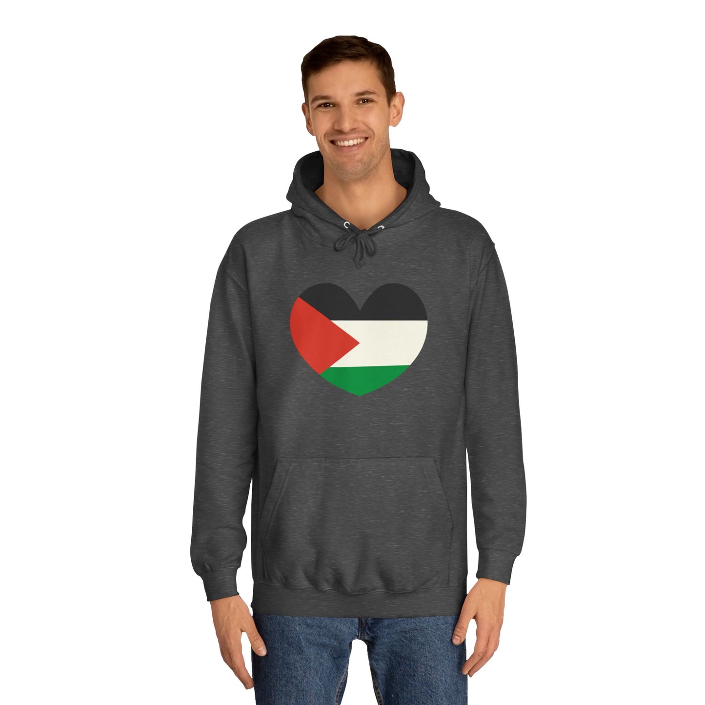 Palestine Love Heart Hoodie