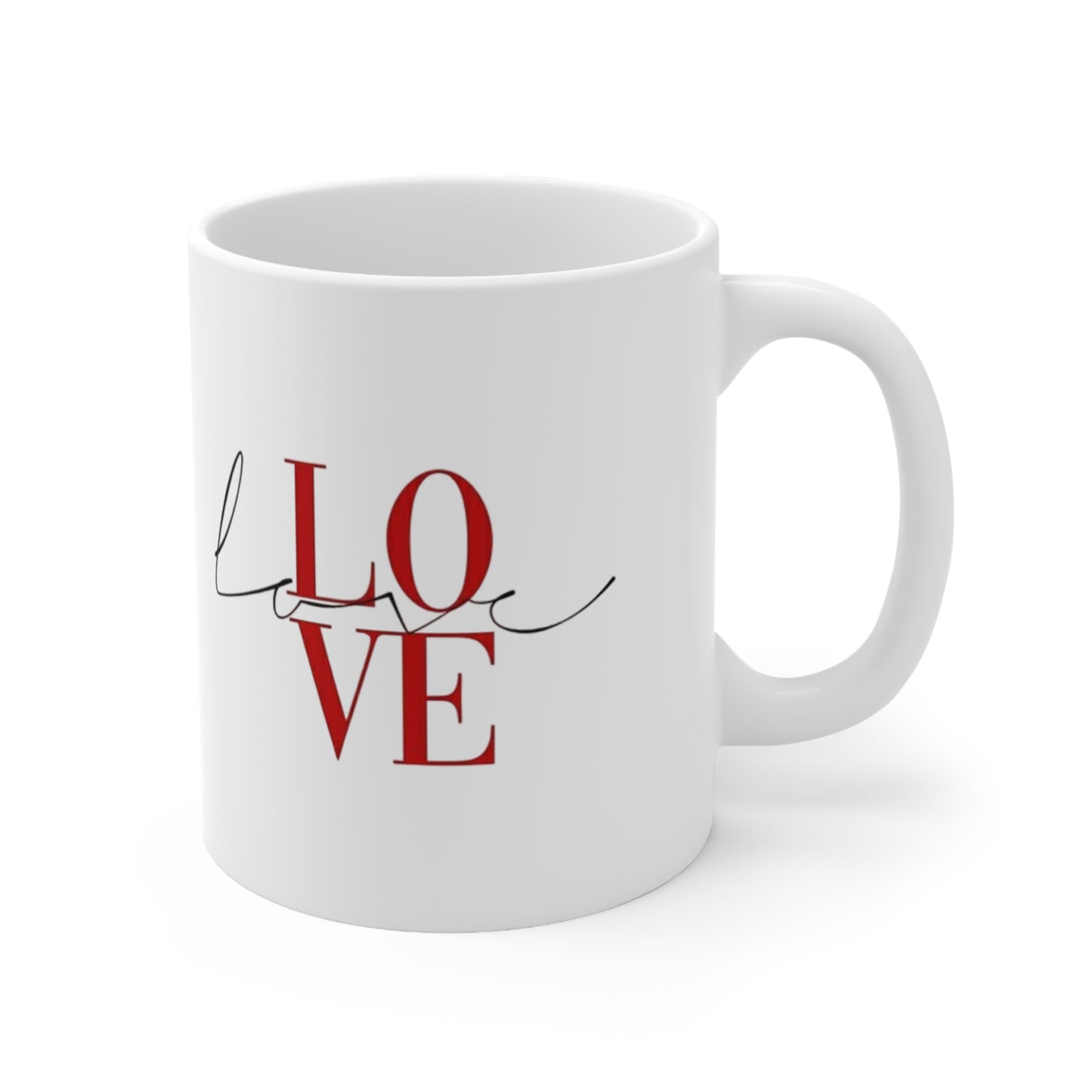 Ceramic Love Coffee Mug | Perfect Gift for Coffee Lovers, Cute Home Decor, Valentine's Day, Anniversary, Daily Use