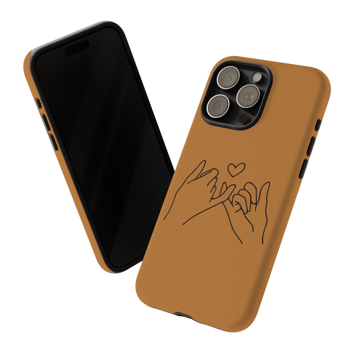 Stylish Phone Case with Hands and Heart Design, Cute Phone Cover for Couples, Modern Gift for Friends, Valentine’s Day, Birthday Present