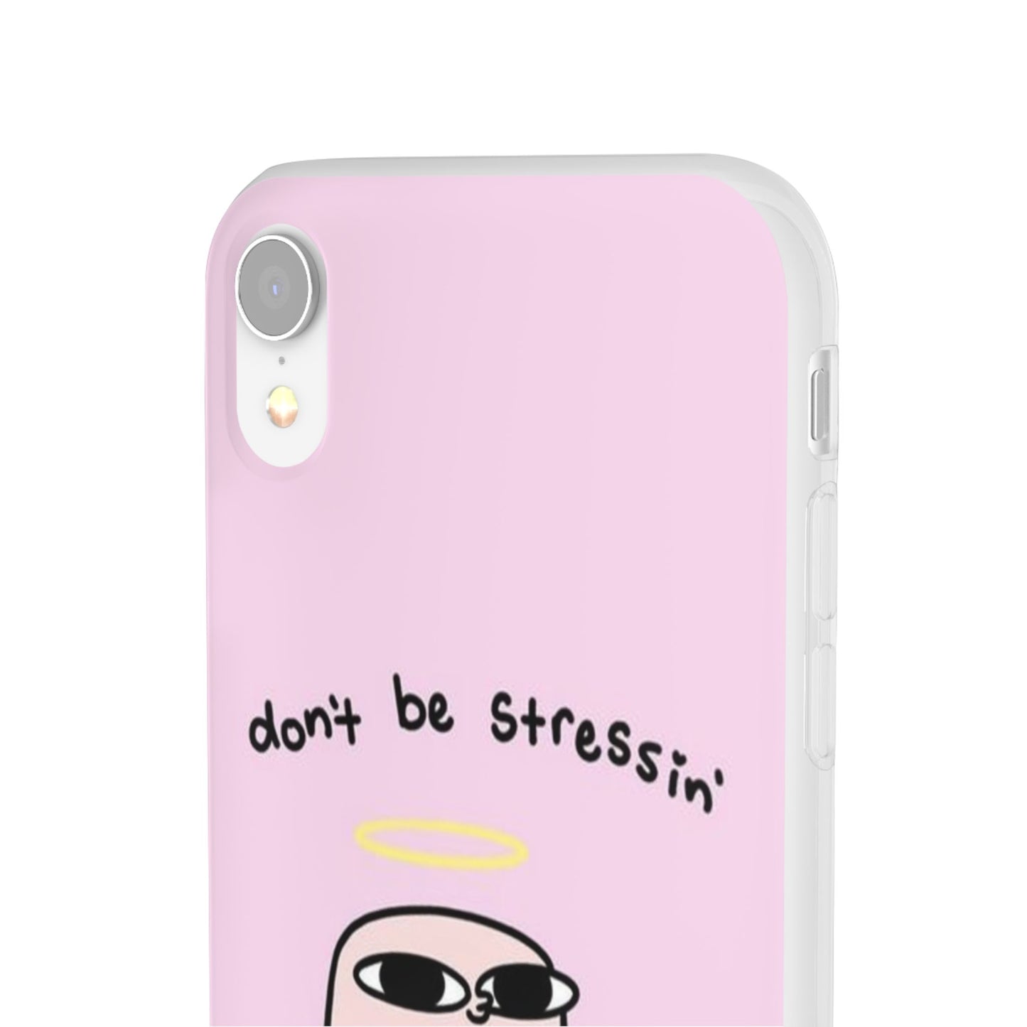 Cute Stress Relief Phone Case, Motivational Flexi Case, Gift for Friends, Phone Cover, Modern Art Case