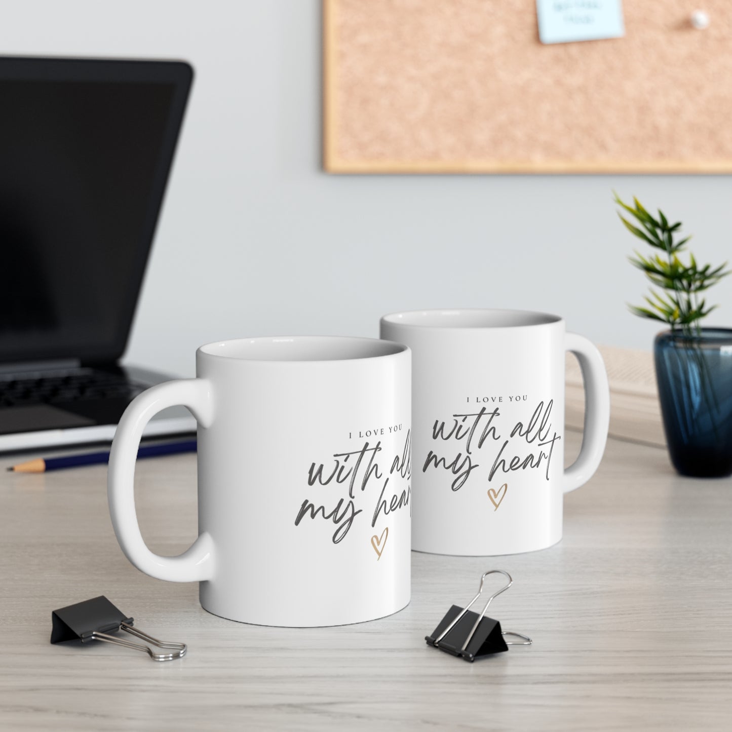I Love You, with all my heart Mug.