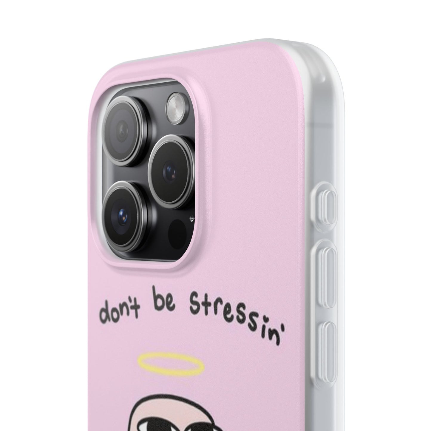 Cute Stress Relief Phone Case, Motivational Flexi Case, Gift for Friends, Phone Cover, Modern Art Case