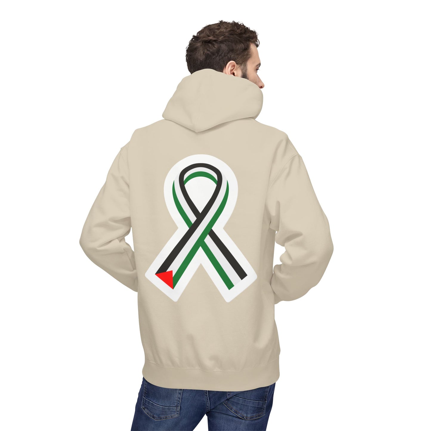 Unity Ribbon Fleece Hoodie | Softstyle Unisex Sweatshirt for Awareness, Gift for Activists, Comfortable Casual Wear