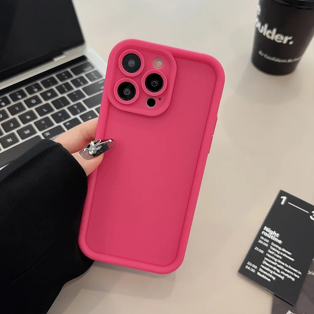 Stylish Phone Case for iPhone 15 14 13 12 11 Pro Max Plus 7 8 SE X XR XS Max, Slim Protective Shockproof Cover