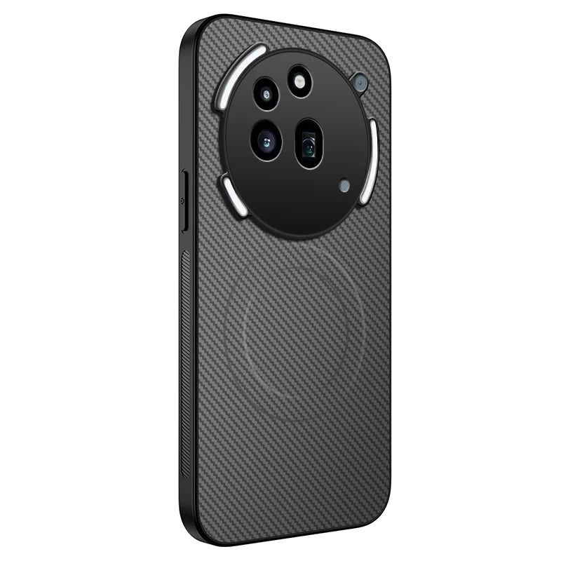 Carbon Fiber Magnetic Case For Phone 3a / Pro Ultra Thin Hard Matte Back Camera Protector Shockproof TPU Bumper Shell