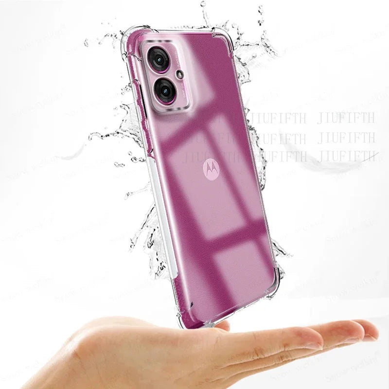 Airbags Buffer Full Protection Phone Cases For Motorola Moto G55 G45 G35 G75 G85 5G Clear Case Soft TPU Shockproof Back Cover