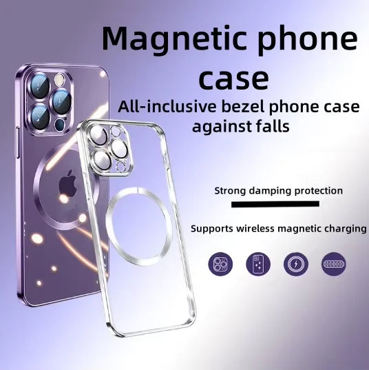 Wholesale Mobile Phone Case for Iphone 15 14 13Pro Max Clear Mobile Cover Shockproof Magnetic Case