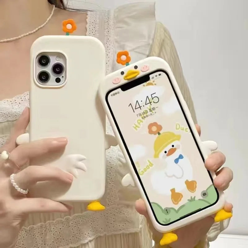 Cute Phone 3D Cartoon Silicone Cases for Iphone 14 15 Plus 13 12 11 Pro Max 13Pro Xs Max Xr X 7Plus 8Plus Soft Funda