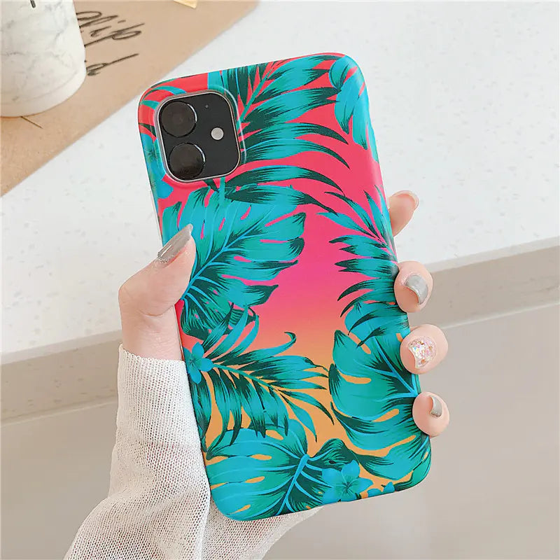 Floral Soft Shell Cases for iPhone and Huawei Phones