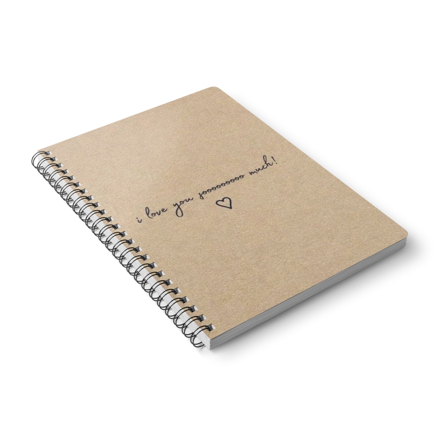 I Love You So Much! Wirobound Softcover Notebook, A5 | Cute Journaling Gifts for Her, Romantic Stationery, Anniversary Gift, Love [...]