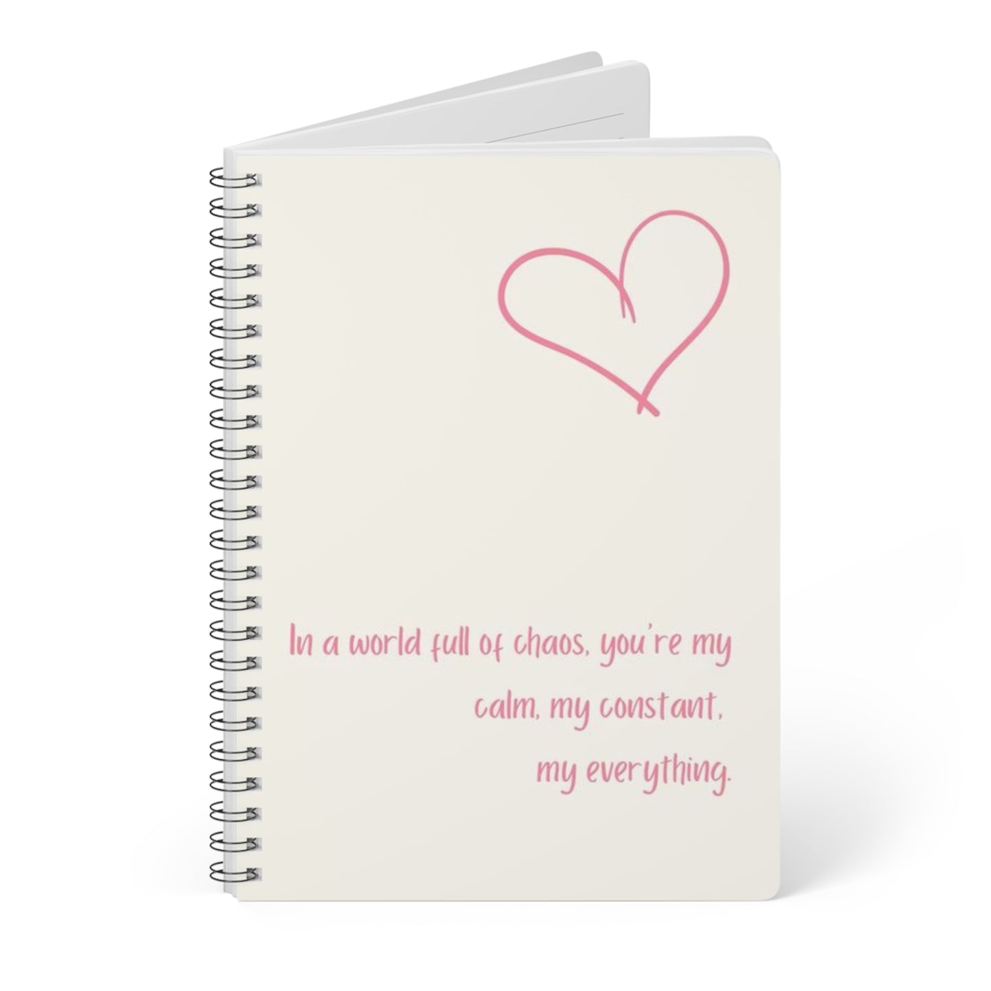 Inspirational Softcover Notebook, A5 - Perfect for Journaling, Gifts, Self-Care, Valentine's Day, or Daily Reflections