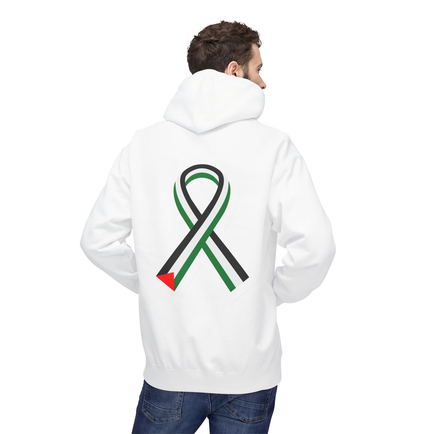 Unity Ribbon Fleece Hoodie | Softstyle Unisex Sweatshirt for Awareness, Gift for Activists, Comfortable Casual Wear