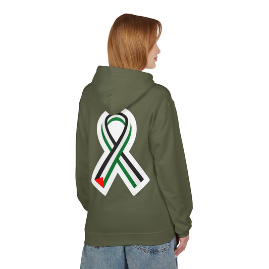 Unity Ribbon Fleece Hoodie | Softstyle Unisex Sweatshirt for Awareness, Gift for Activists, Comfortable Casual Wear