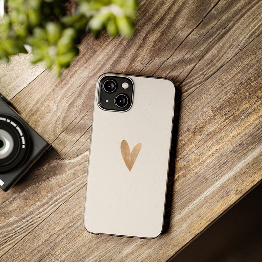 Clear Silicone Phone Case with Heart Design - Perfect for Minimalists, Gift for Friends, Birthdays, Everyday Use, Phone Accessories