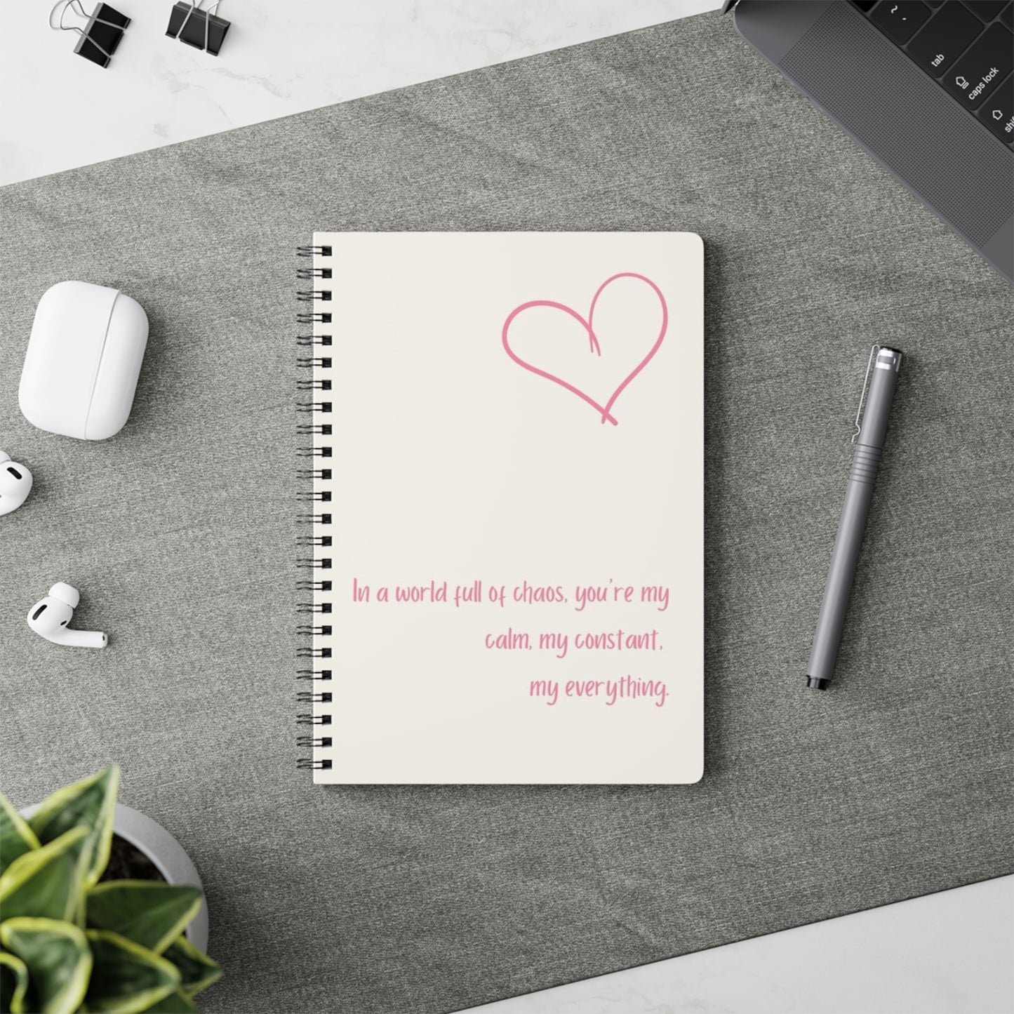 Inspirational Softcover Notebook, A5 - Perfect for Journaling, Gifts, Self-Care, Valentine's Day, or Daily Reflections