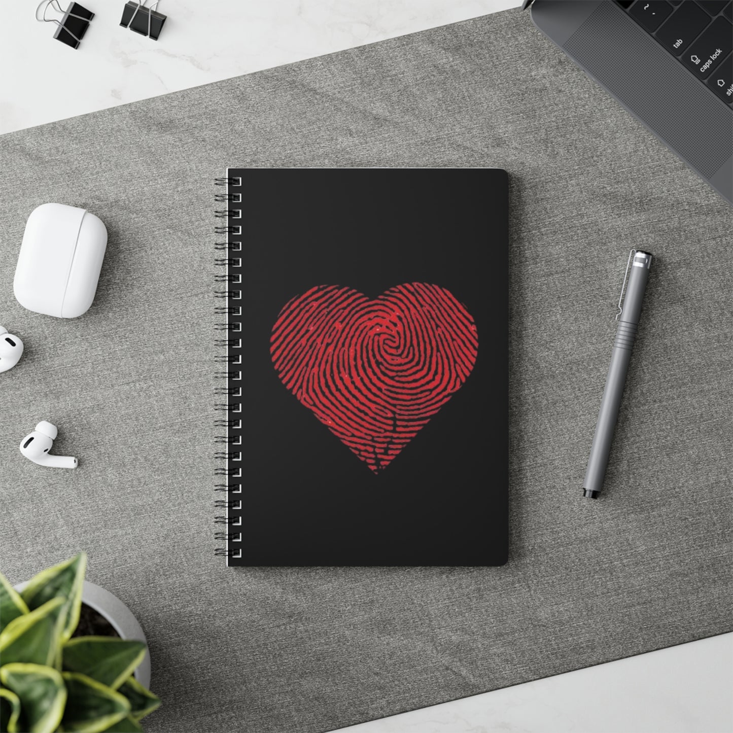 Heartfelt Wirobound Notebook - Perfect for Journaling, Gifts, Sketching, Teacher Notebooks, Love Letters, Valentine's Day