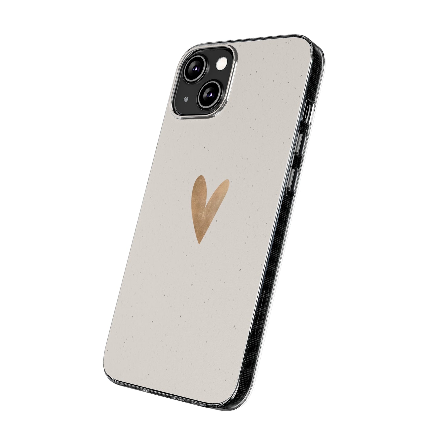 Clear Silicone Phone Case with Heart Design - Perfect for Minimalists, Gift for Friends, Birthdays, Everyday Use, Phone Accessories