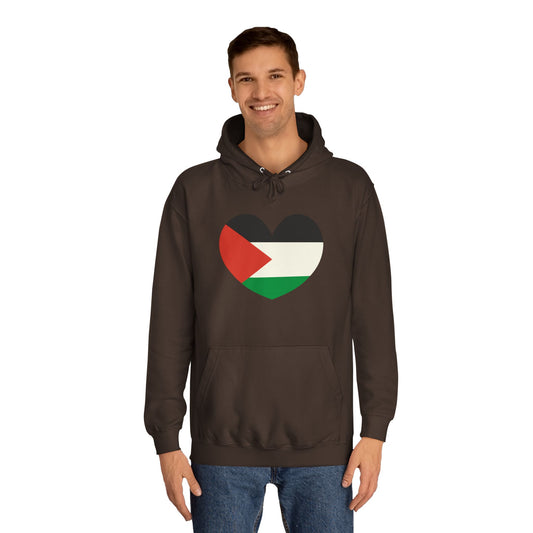 Palestine Love Heart Hoodie