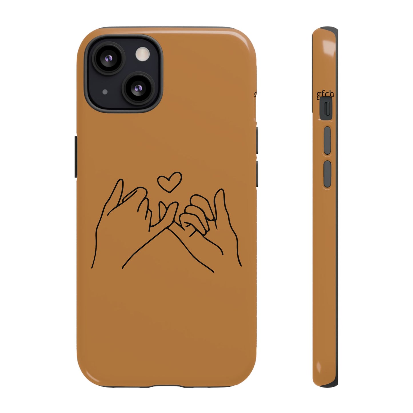 Stylish Phone Case with Hands and Heart Design, Cute Phone Cover for Couples, Modern Gift for Friends, Valentine’s Day, Birthday Present