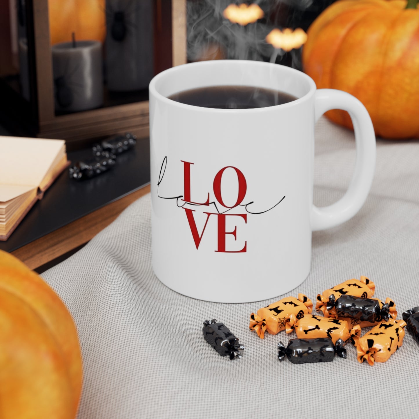 Ceramic Love Coffee Mug | Perfect Gift for Coffee Lovers, Cute Home Decor, Valentine's Day, Anniversary, Daily Use