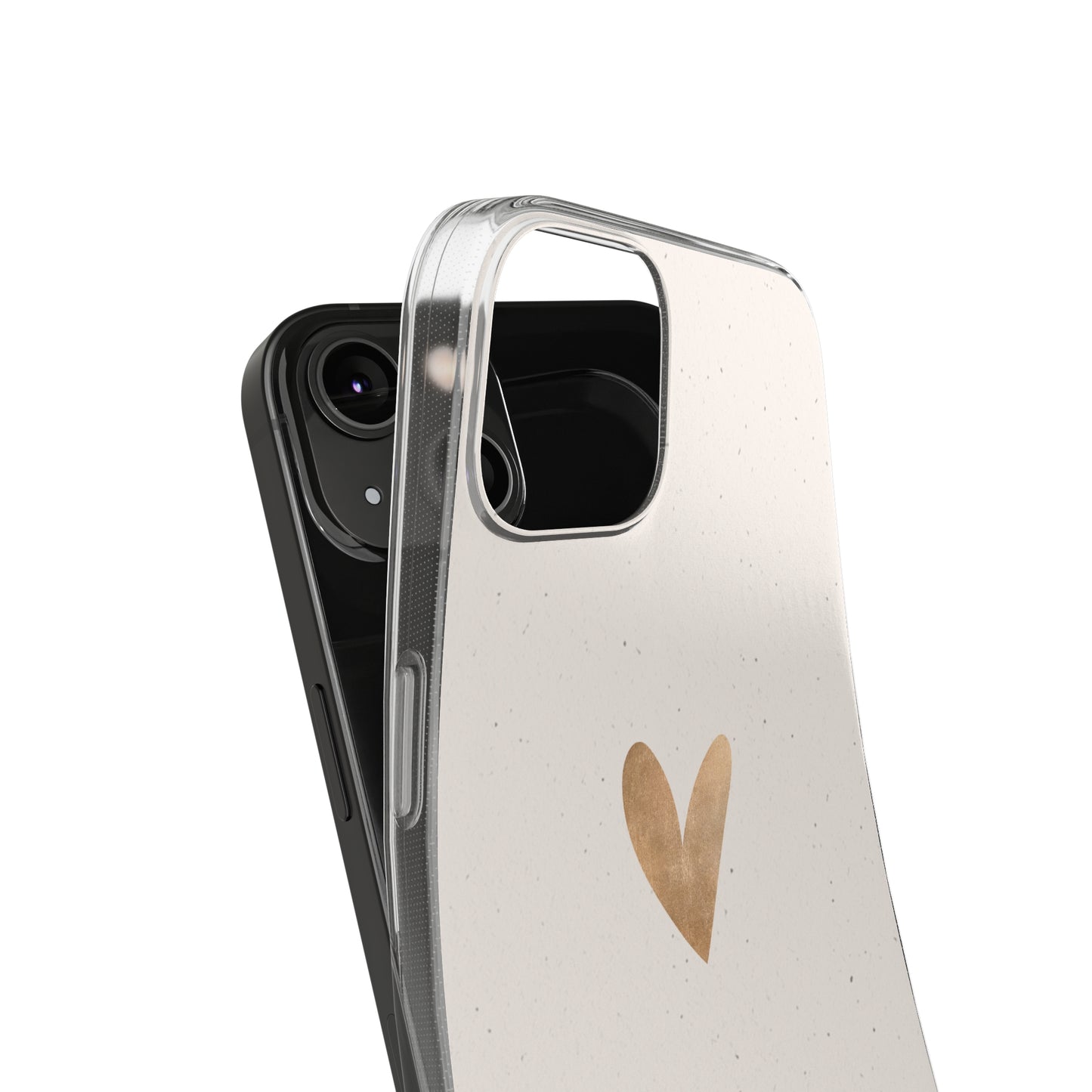 Clear Silicone Phone Case with Heart Design - Perfect for Minimalists, Gift for Friends, Birthdays, Everyday Use, Phone Accessories