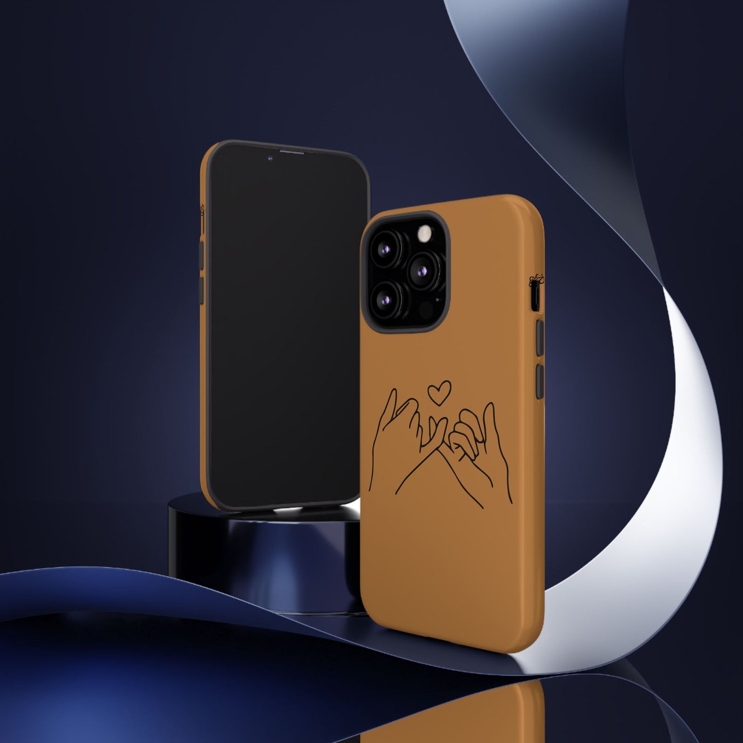 Stylish Phone Case with Hands and Heart Design, Cute Phone Cover for Couples, Modern Gift for Friends, Valentine’s Day, Birthday Present