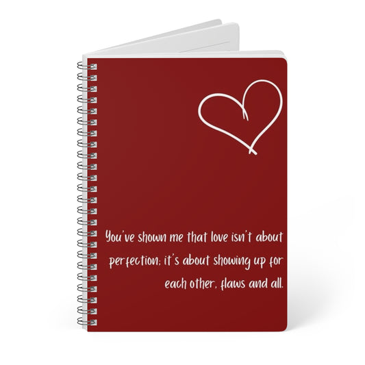 Heartfelt Wirobound Notebook | A5 Journal for Love Notes, Gratitude Lists, Self-Reflection, Gifts for Couples, Valentine’s Day