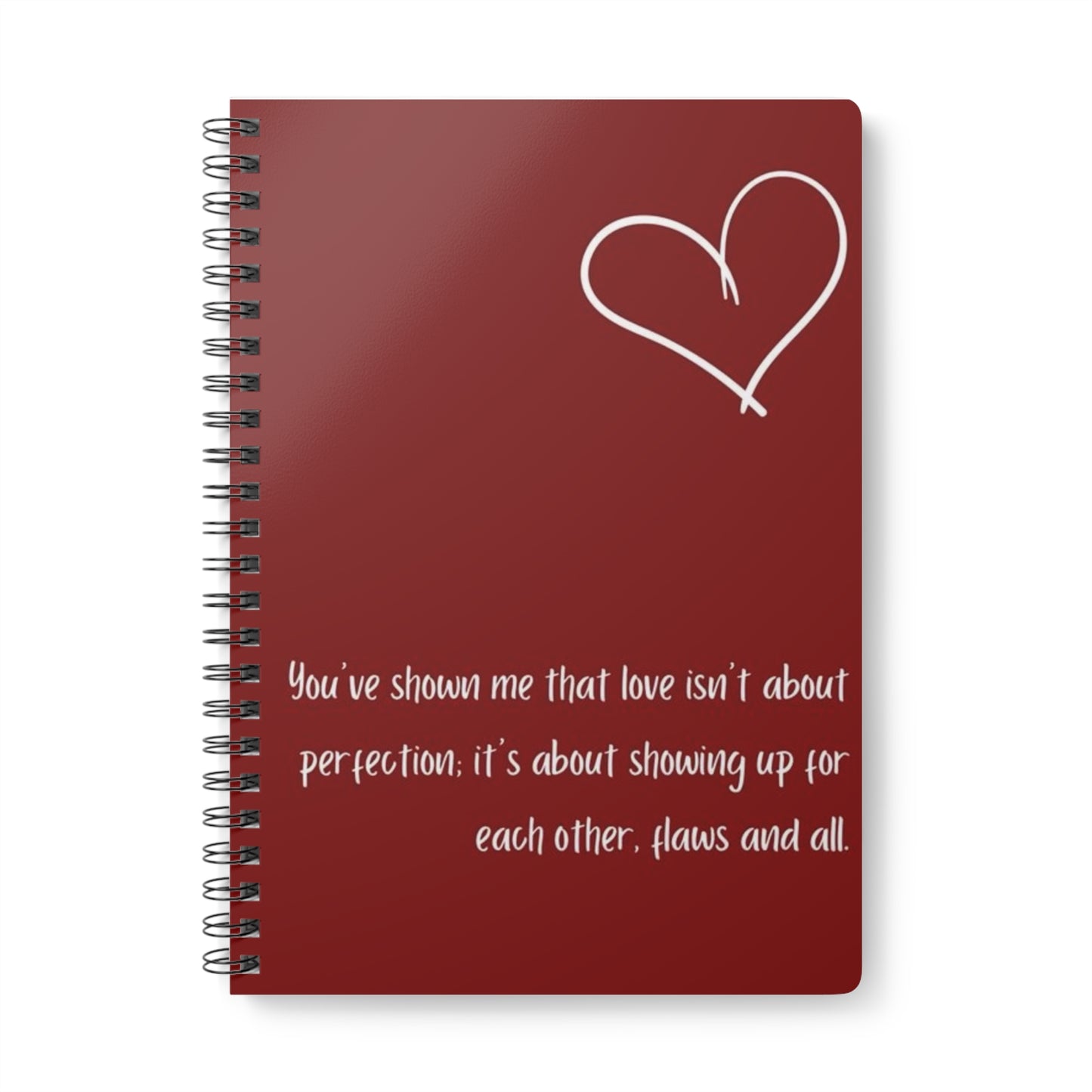 Heartfelt Wirobound Notebook | A5 Journal for Love Notes, Gratitude Lists, Self-Reflection, Gifts for Couples, Valentine’s Day