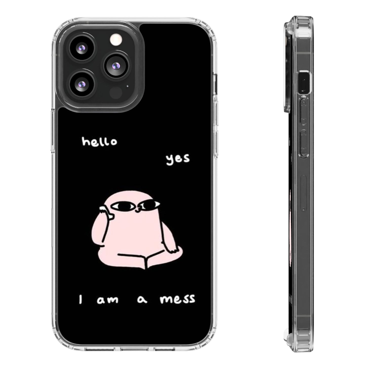 Cute Clear Phone Case with Playful Design, Ideal for Self-Care Gifts, Fun Birthday Presents, Daily Mood Boosters, Humorous [...]
