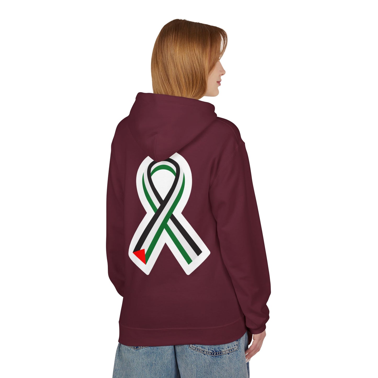Unity Ribbon Fleece Hoodie | Softstyle Unisex Sweatshirt for Awareness, Gift for Activists, Comfortable Casual Wear