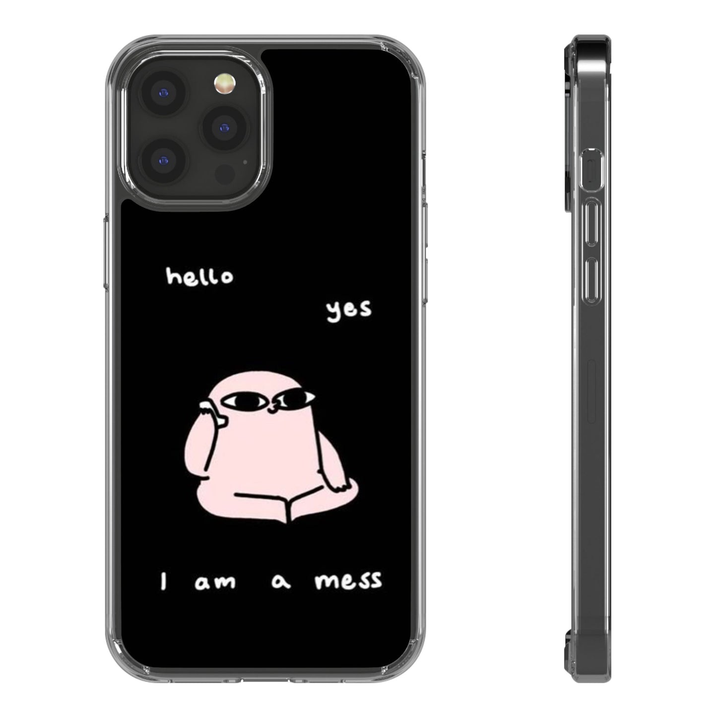 Cute Clear Phone Case with Playful Design, Ideal for Self-Care Gifts, Fun Birthday Presents, Daily Mood Boosters, Humorous [...]