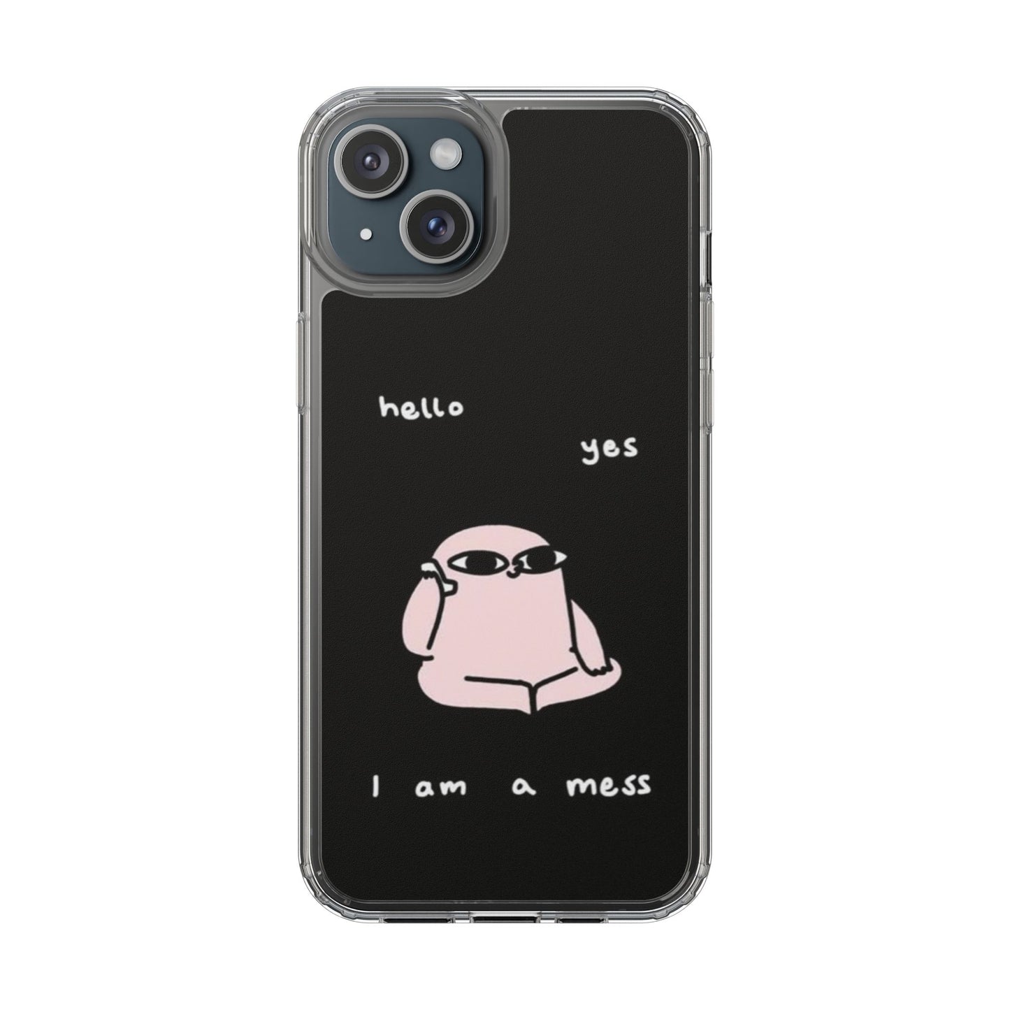 Cute Clear Phone Case with Playful Design, Ideal for Self-Care Gifts, Fun Birthday Presents, Daily Mood Boosters, Humorous [...]