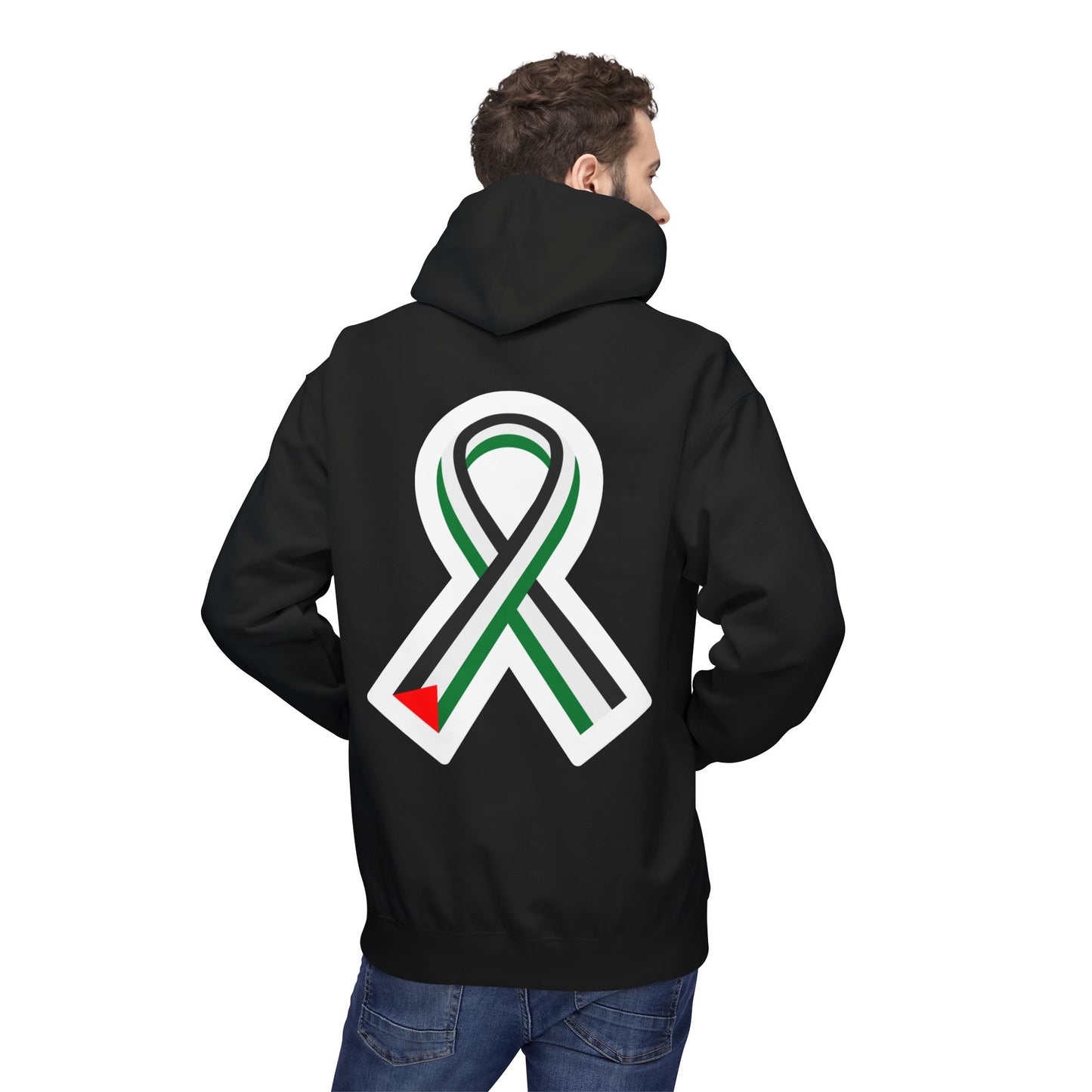 Unity Ribbon Fleece Hoodie | Softstyle Unisex Sweatshirt for Awareness, Gift for Activists, Comfortable Casual Wear