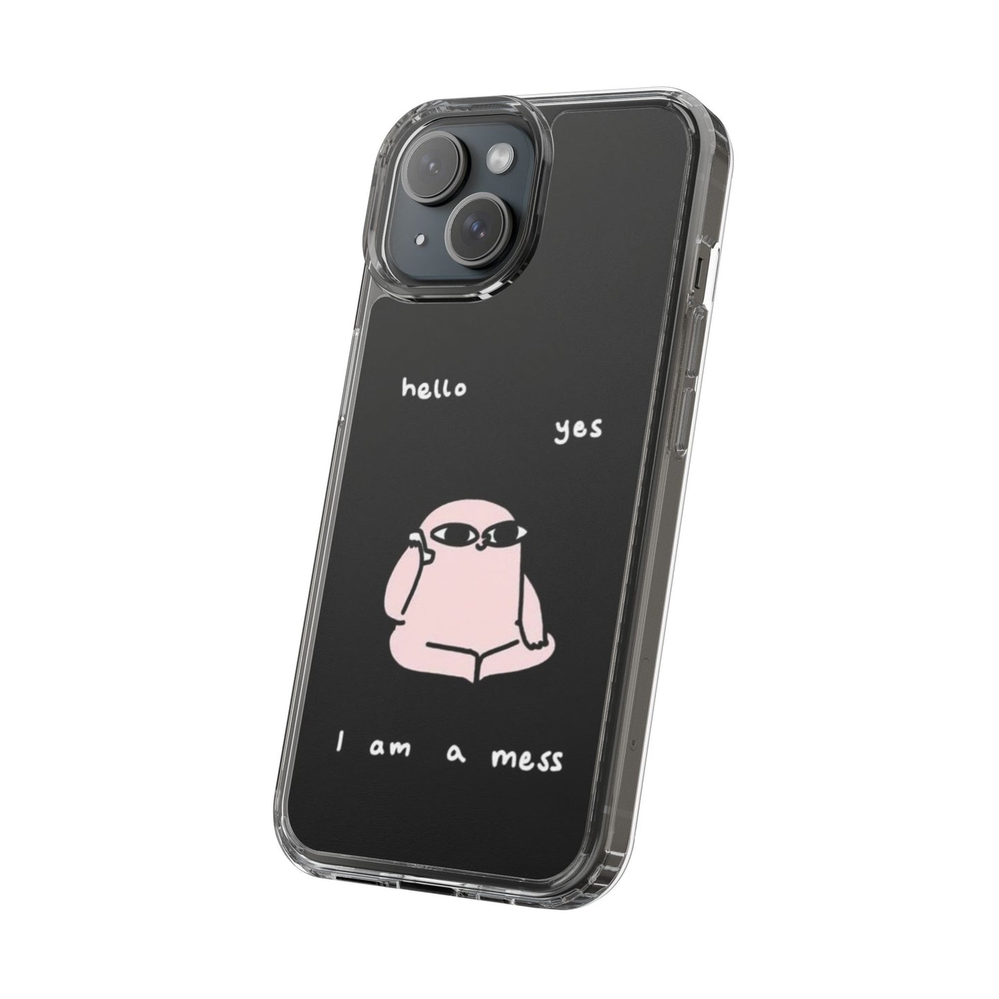 Cute Clear Phone Case with Playful Design, Ideal for Self-Care Gifts, Fun Birthday Presents, Daily Mood Boosters, Humorous [...]