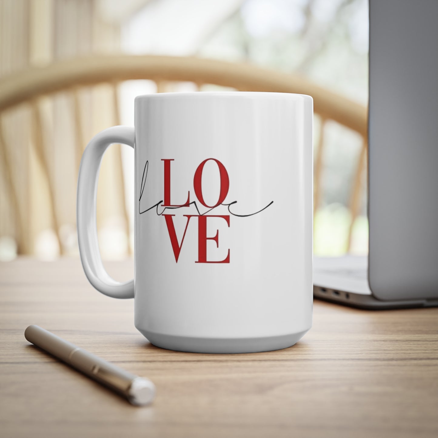 Ceramic Love Coffee Mug | Perfect Gift for Coffee Lovers, Cute Home Decor, Valentine's Day, Anniversary, Daily Use