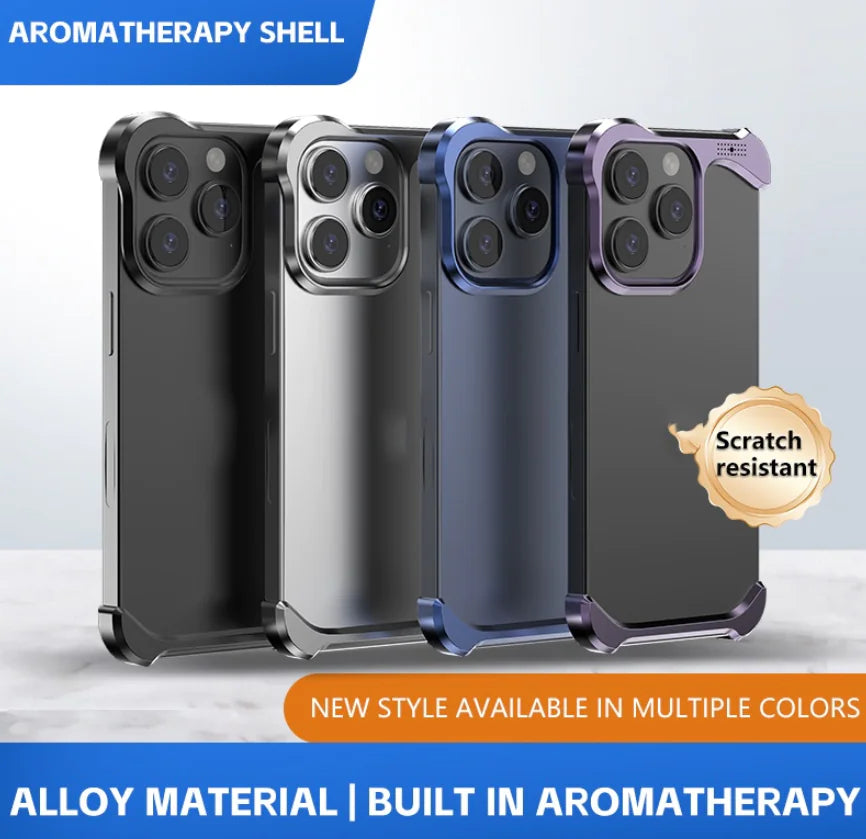 Aromatherapy Frameless Metal iPhone Case