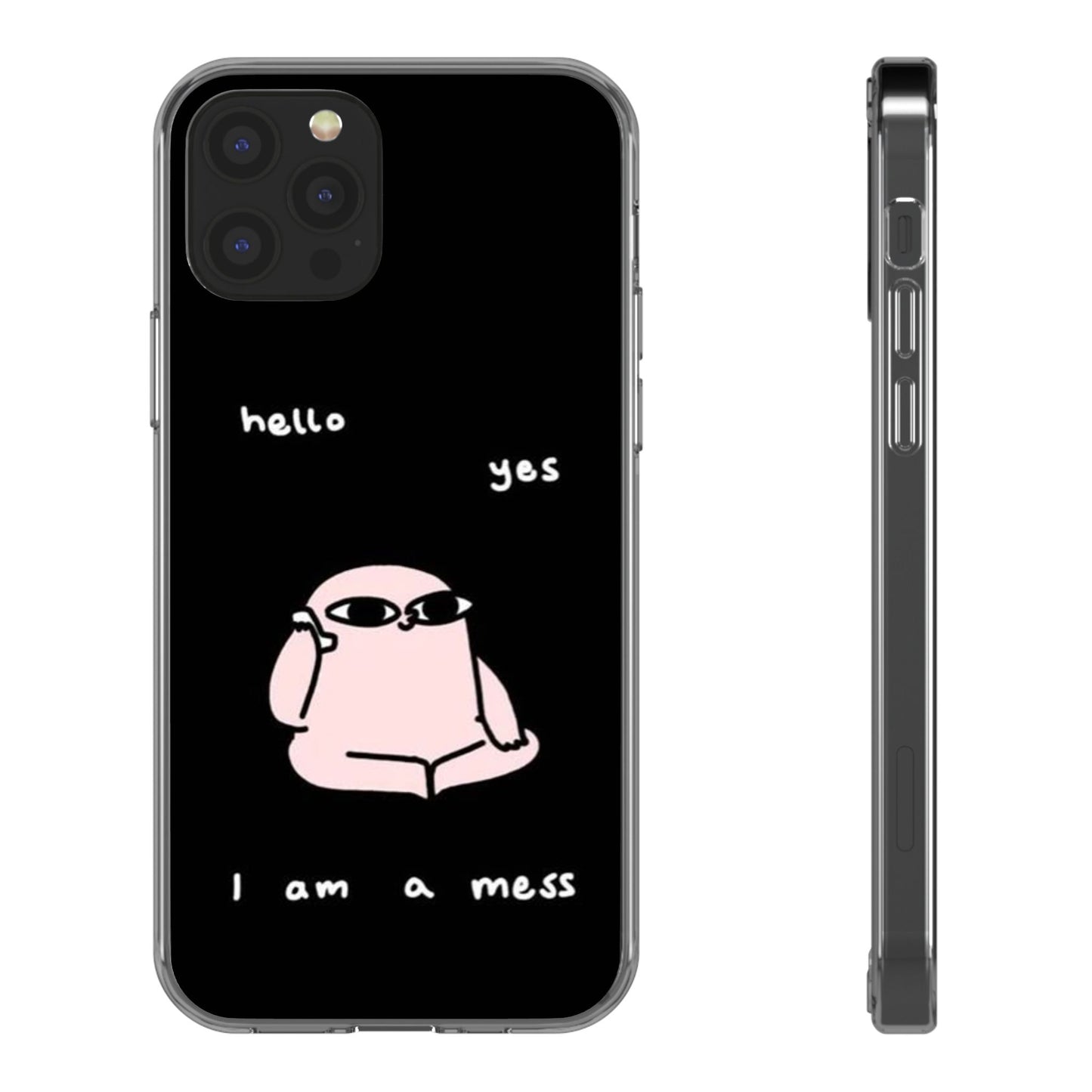 Cute Clear Phone Case with Playful Design, Ideal for Self-Care Gifts, Fun Birthday Presents, Daily Mood Boosters, Humorous [...]