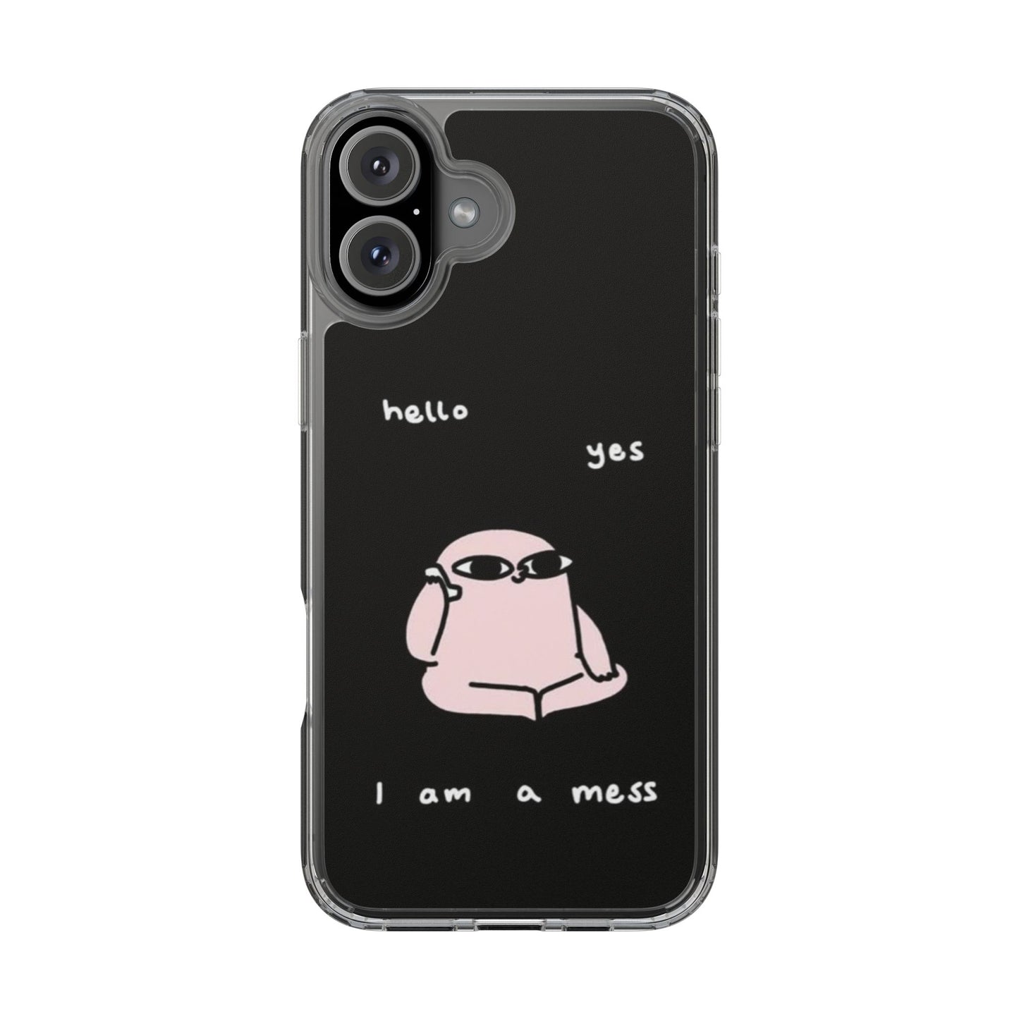 Cute Clear Phone Case with Playful Design, Ideal for Self-Care Gifts, Fun Birthday Presents, Daily Mood Boosters, Humorous [...]
