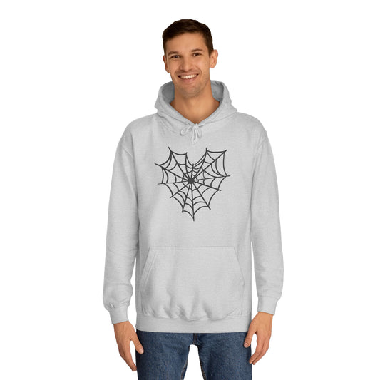Spider Web Unisex College Hoodie