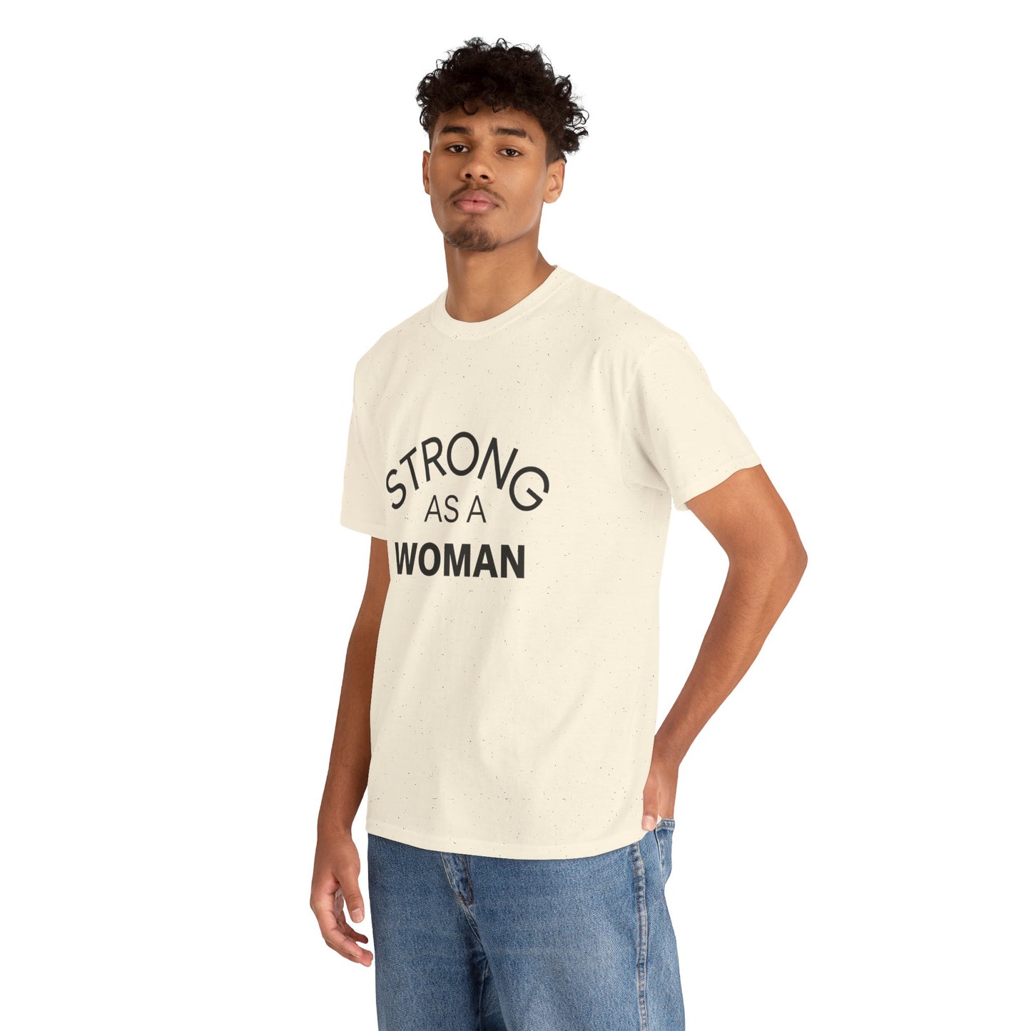 Strong as a Woman – Bold Feminist Tee for Everyday Power