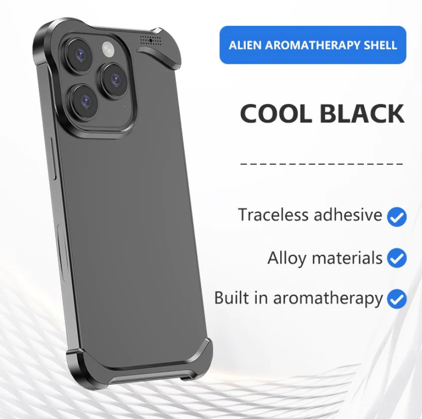 Aromatherapy Frameless Metal iPhone Case