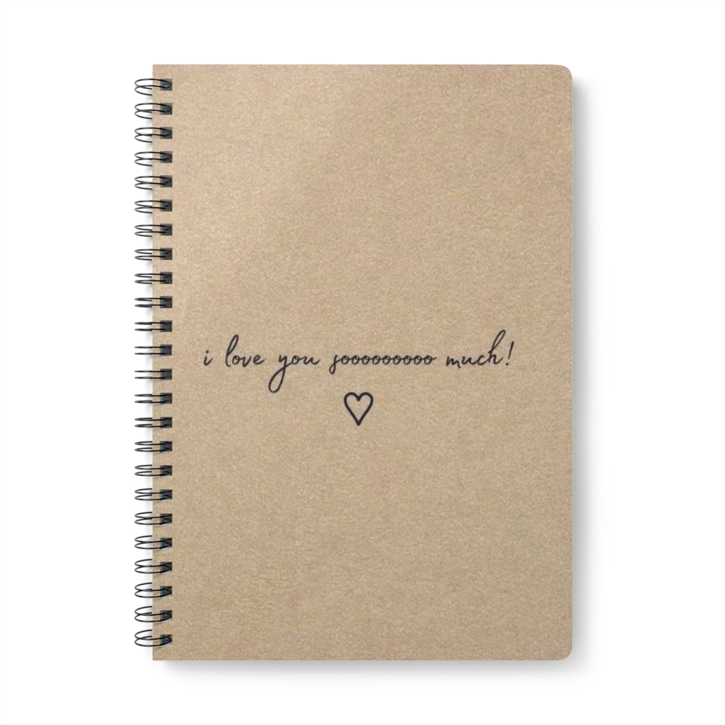 I Love You So Much! Wirobound Softcover Notebook, A5 | Cute Journaling Gifts for Her, Romantic Stationery, Anniversary Gift, Love [...]