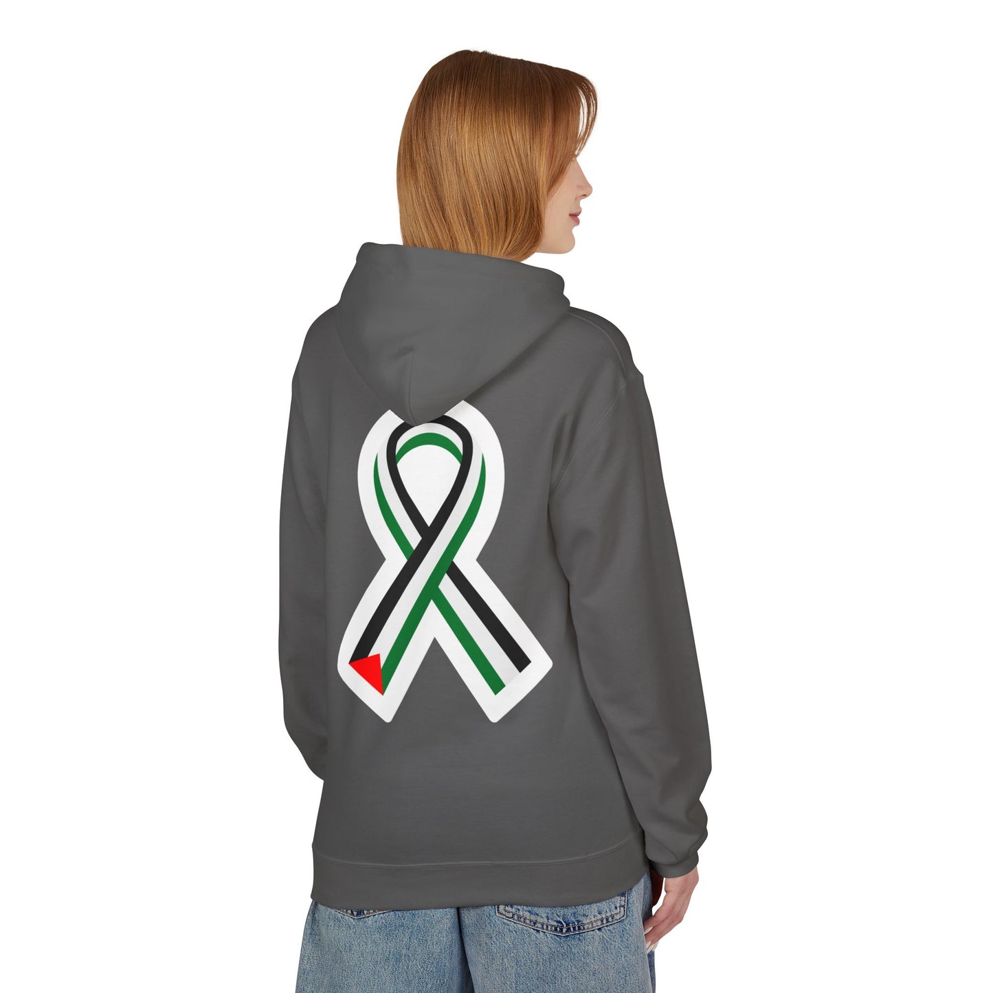Unity Ribbon Fleece Hoodie | Softstyle Unisex Sweatshirt for Awareness, Gift for Activists, Comfortable Casual Wear