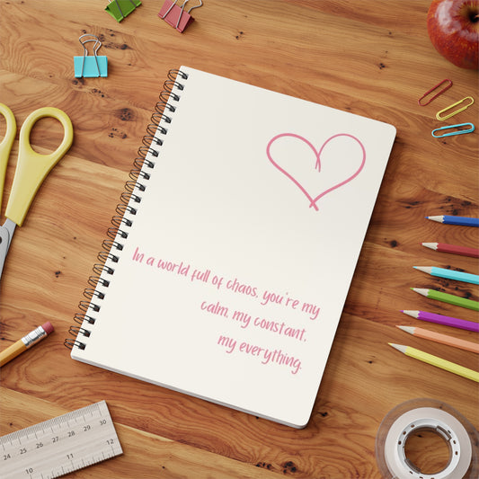 Inspirational Softcover Notebook, A5 - Perfect for Journaling, Gifts, Self-Care, Valentine's Day, or Daily Reflections