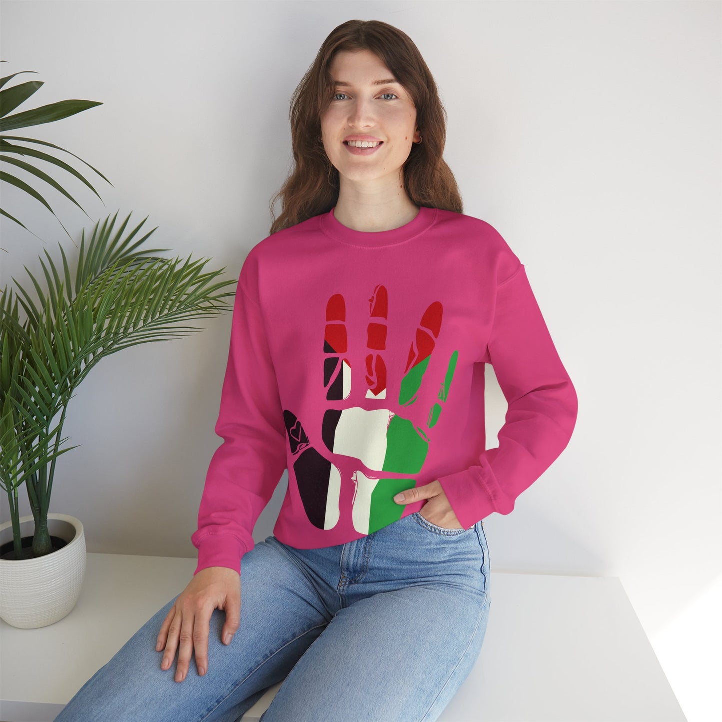 Free Palestine, Cultural Unity Crewneck Sweatshirt