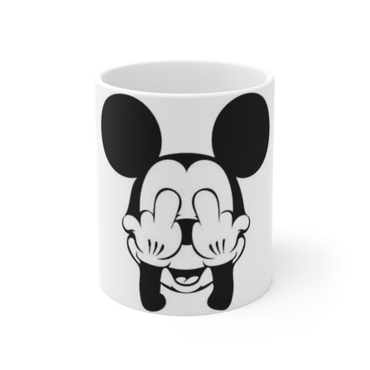 Playful Ceramic Coffee Mug, Funny Gift, Office Humor, Disney Inspired, Unique Design, Fun Morning Routine